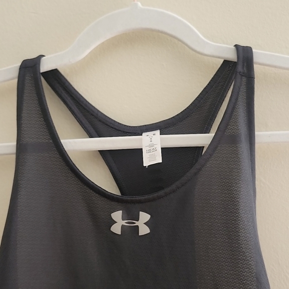 Under Armour, size large, purple and coral running shorts AND gray tank top - Picture 11 of 14